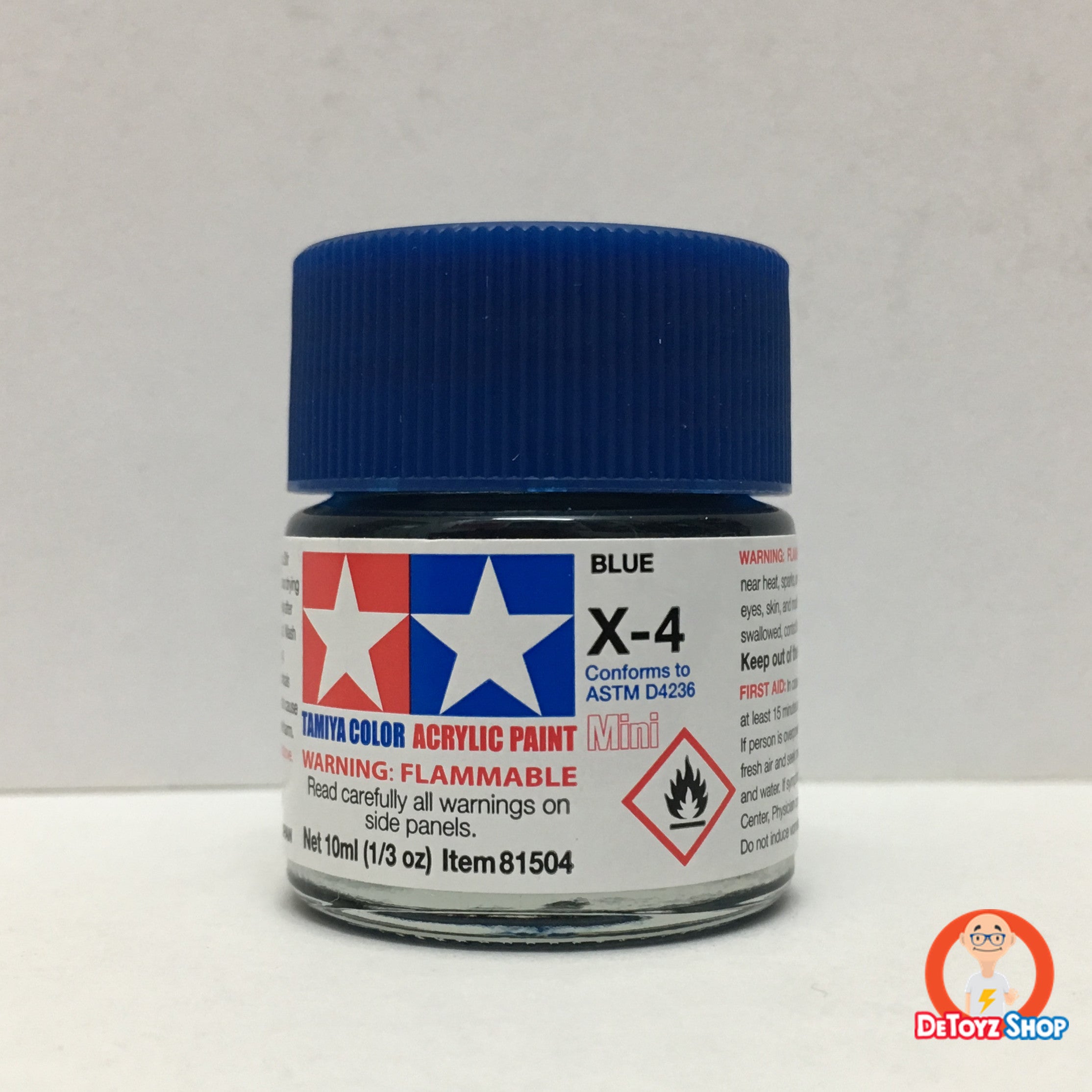 Tamiya Acrylic Color X-4 Blue Gloss (10ml)