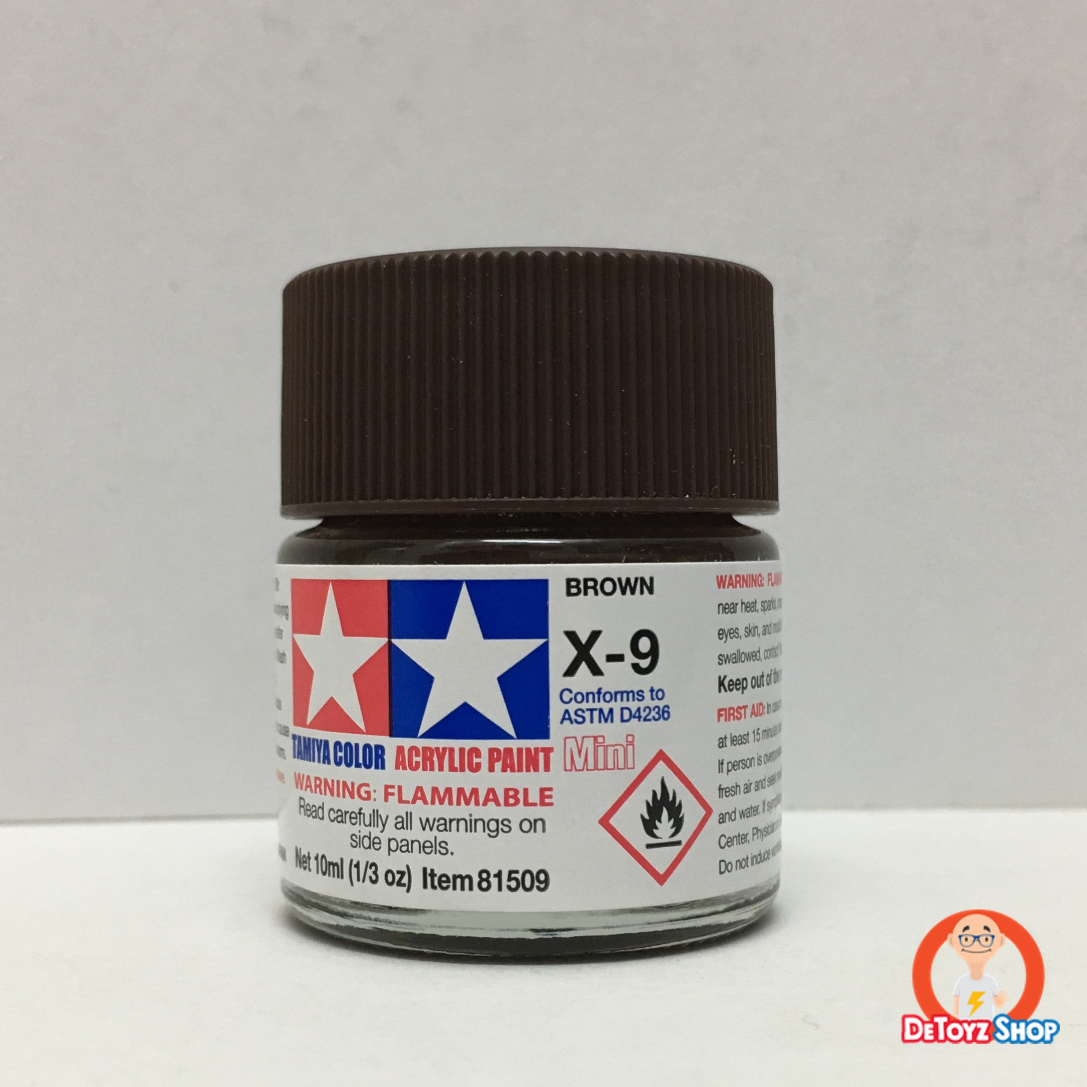 Tamiya Acrylic Color X-9 Brown Gloss (10ml)