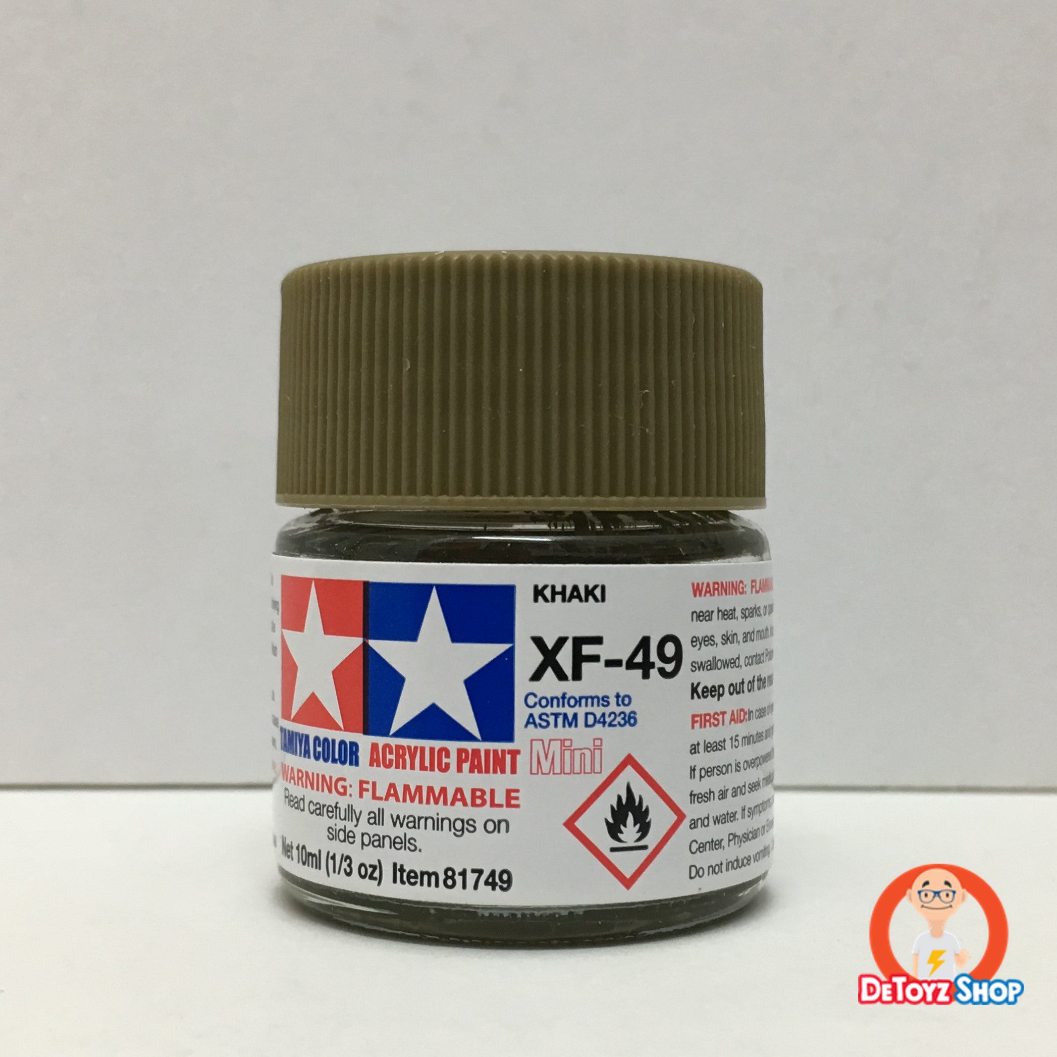 Tamiya Acrylic Color XF-49 Khaki Flat (10ml)