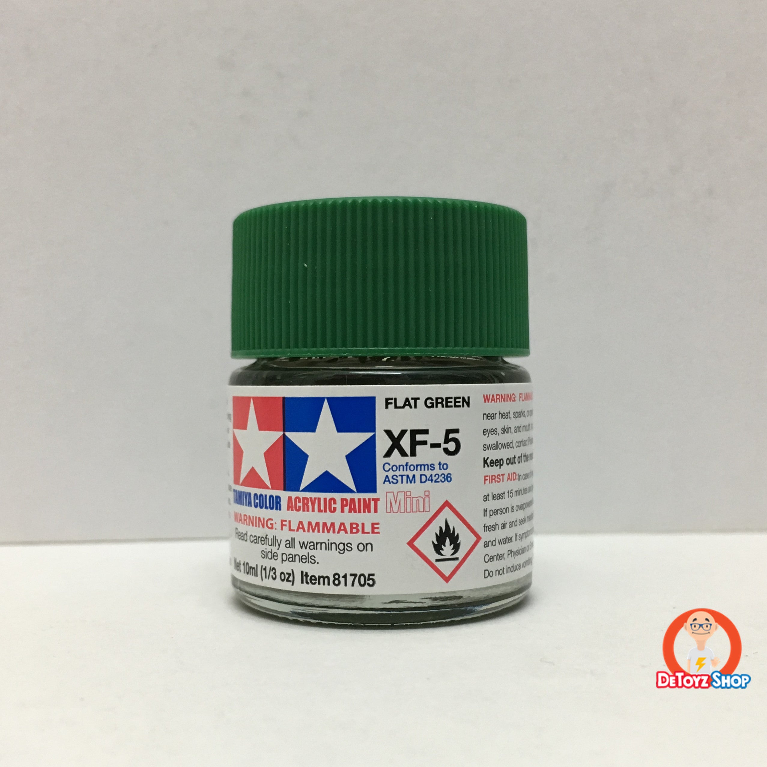 Tamiya Acrylic Color XF-5 Flat Green (10ml)