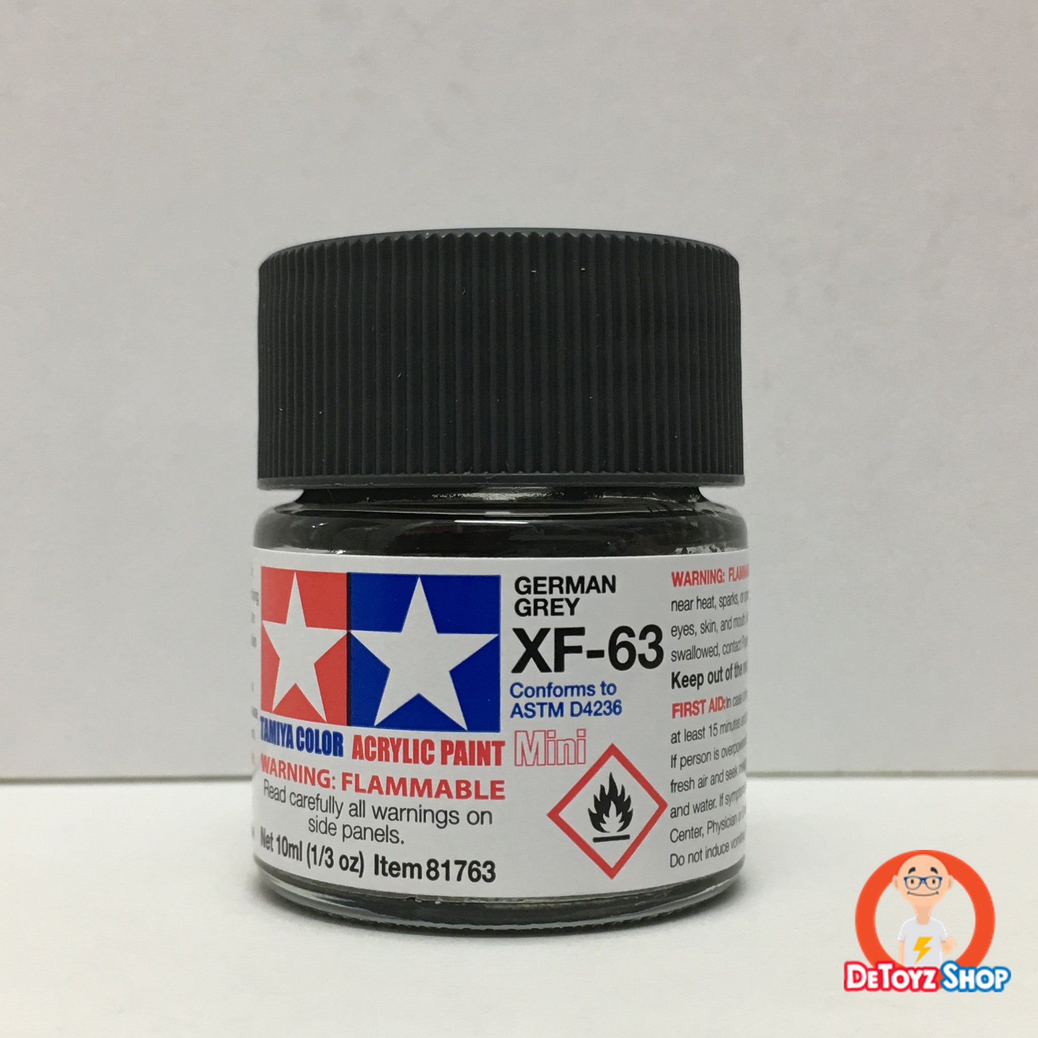 Tamiya Acrylic Color XF-63 German Gray Flat (10ml)
