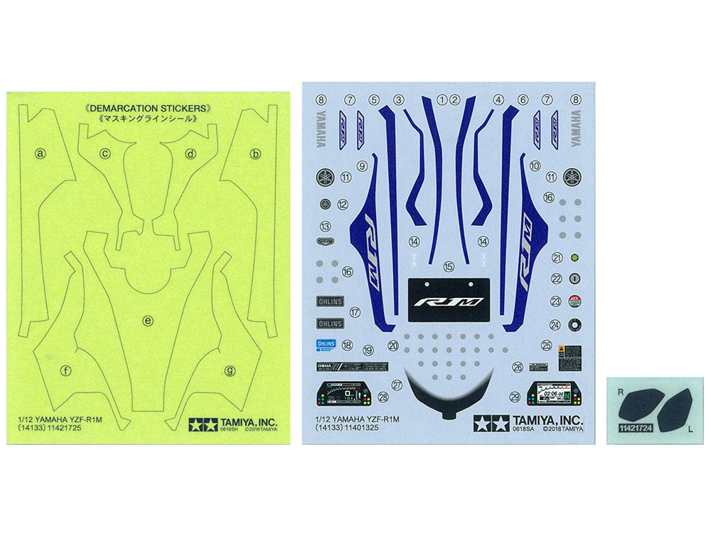 Tamiya 1/12 Yamaha YZF-R1M (14133)
