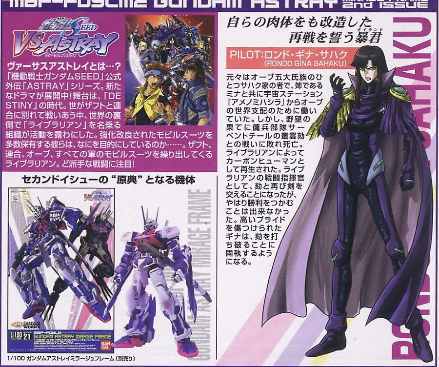 NG 1/100 Gundam Astray Mirage Frame Second Issue
