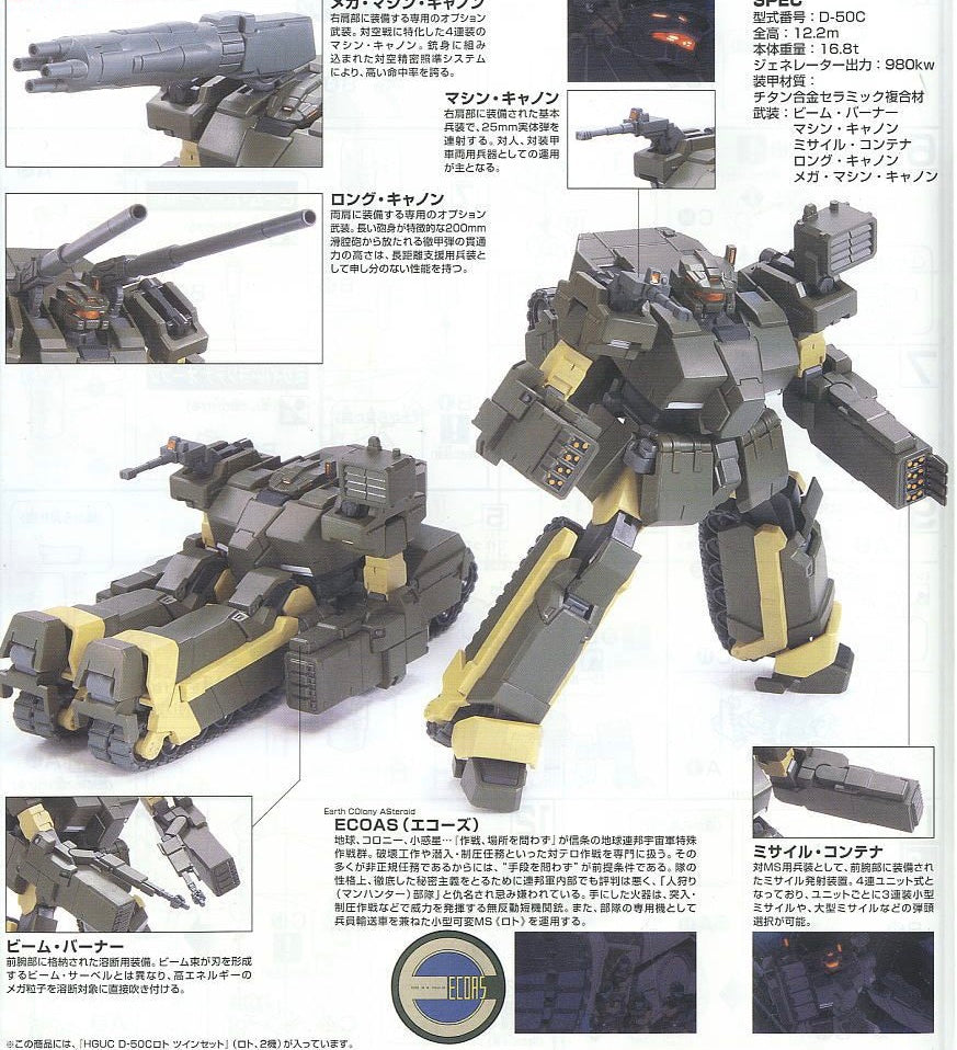 HGUC D-50C Loto Twin Set
