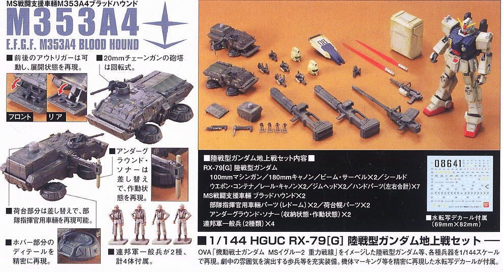 HGUC Gundam Ground Type The Ground War Set
