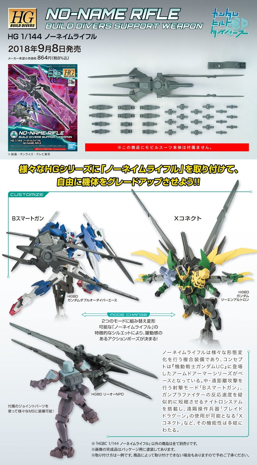 HGBC 1/144 No-Name rifle