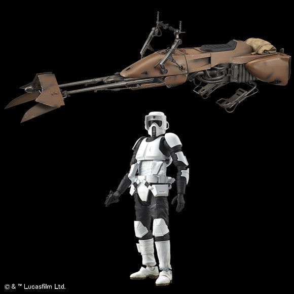 Bandai Star Wars Kit 1/12 Scout Trooper & Speeder Bike