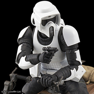 Bandai Star Wars Kit 1/12 Scout Trooper & Speeder Bike