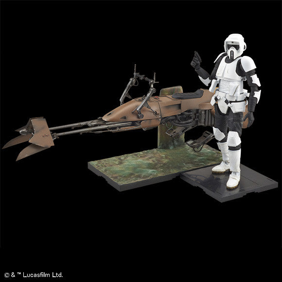 Bandai Star Wars Kit 1/12 Scout Trooper & Speeder Bike