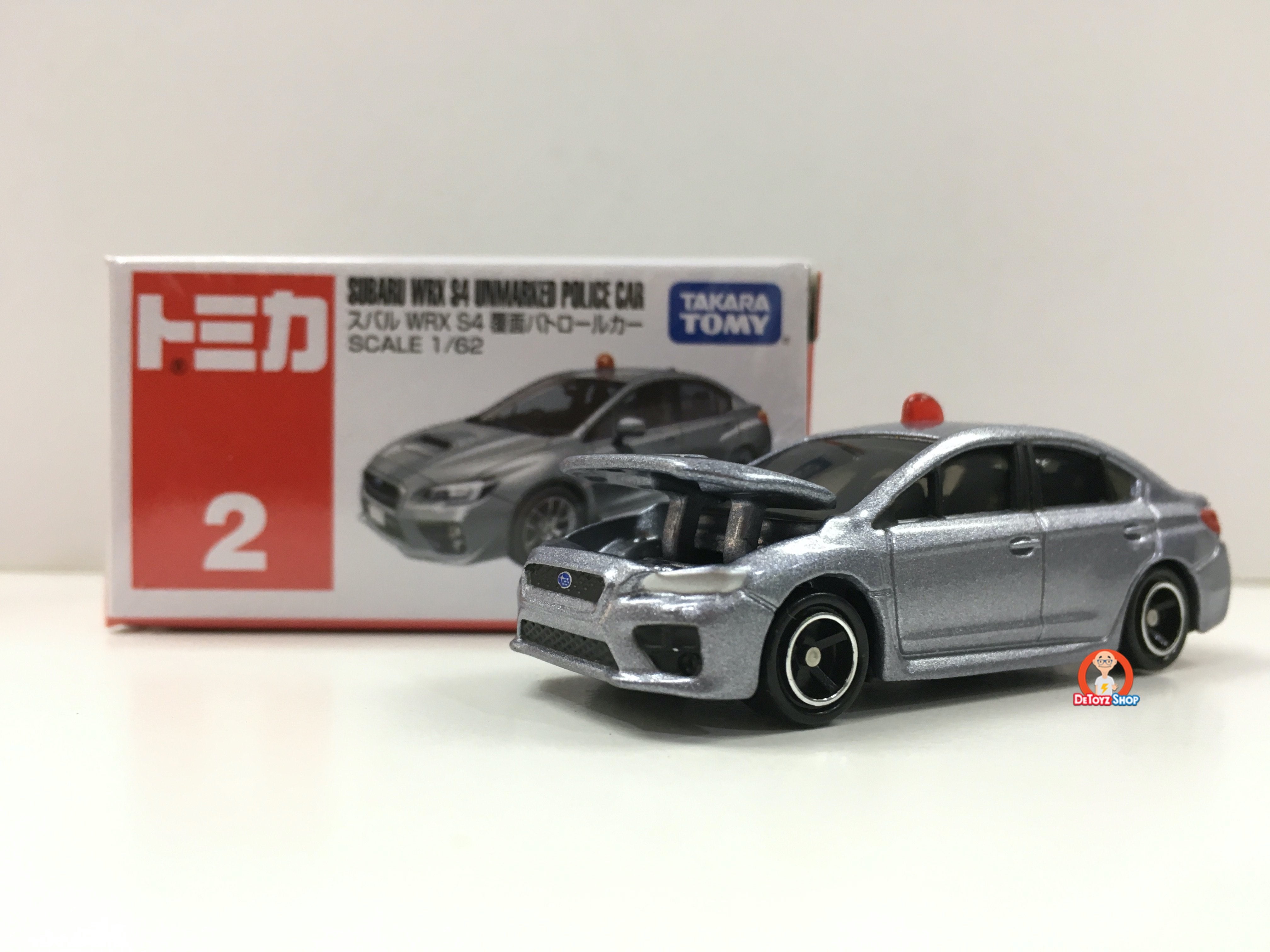 Tomica #02 Subaru WRX S4 Unmarked Police Car