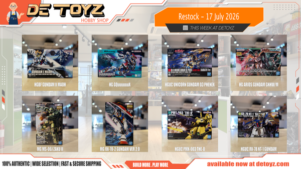 Bandai Gunpla Restock – 17 July 2026
