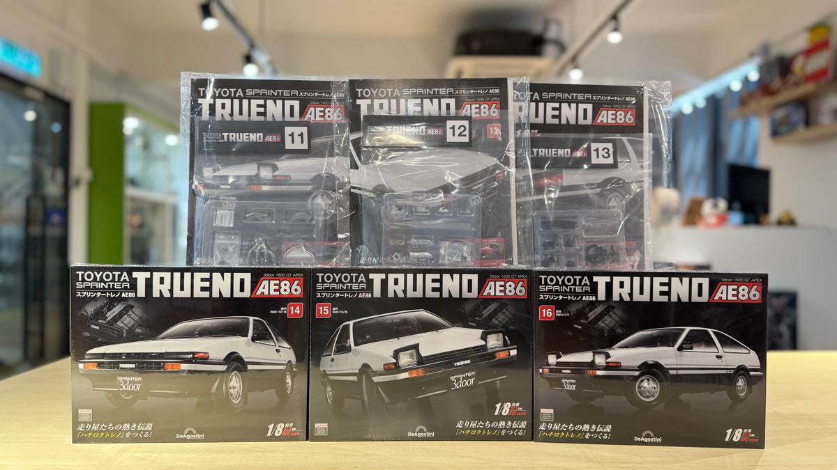 DeAgostini Toyota Trueno AE86 Issues 11–16: Packaging & Parts Review Malaysia