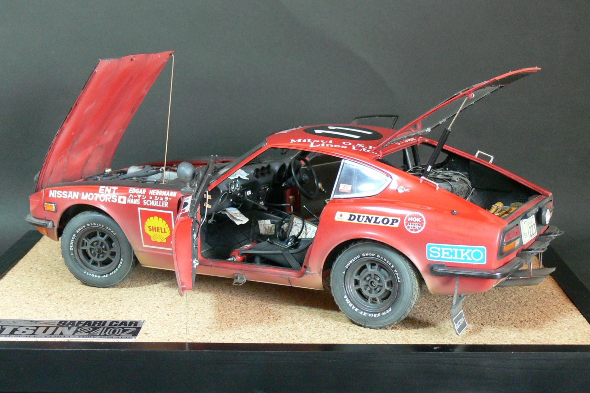 低価 ヤフオク! - TAMIYA 1/12 DATSUN 240Z SAFARI CAR タミヤ プ