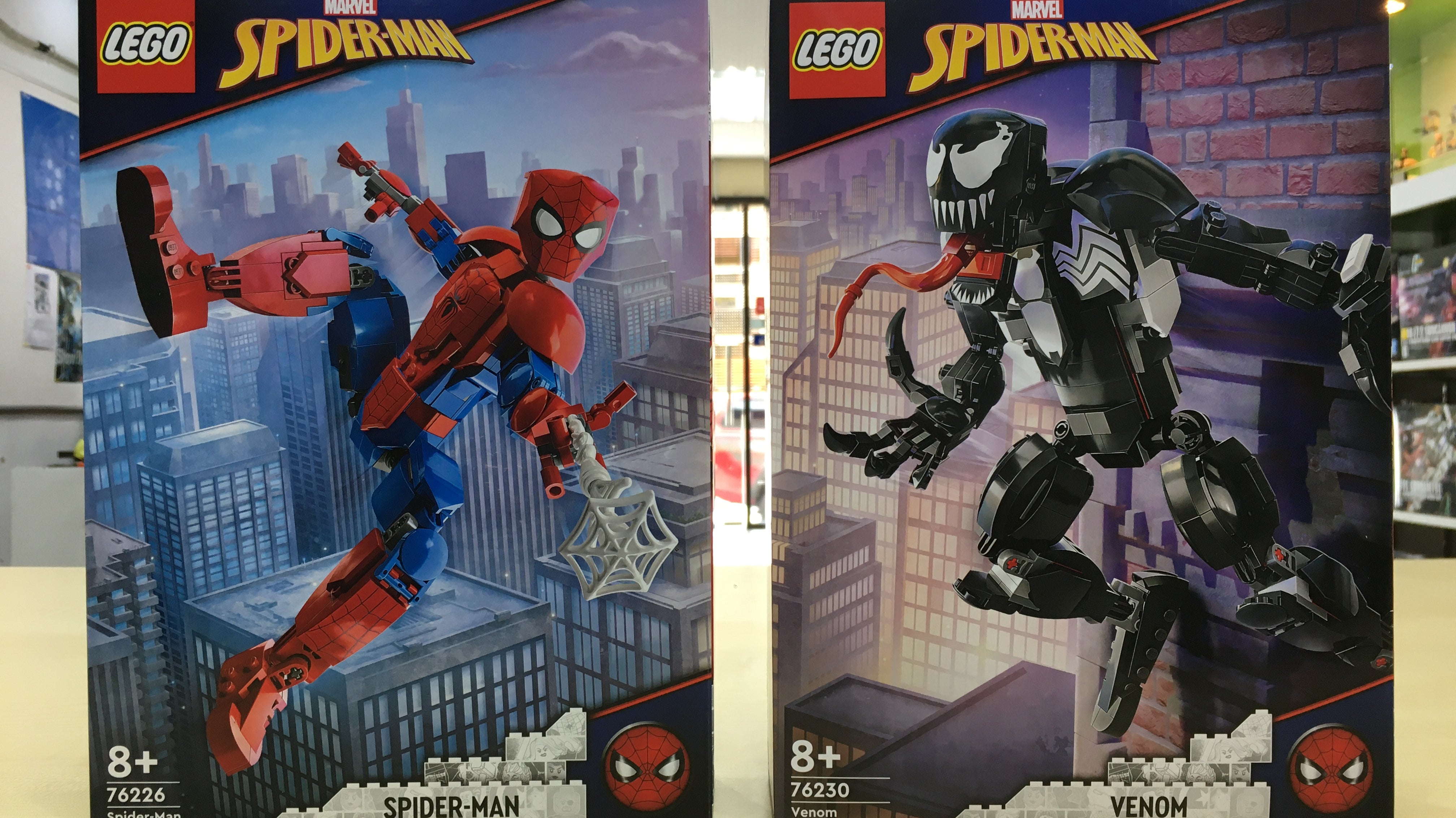 LEGO Spider-Man Figure & LEGO Venom Figure