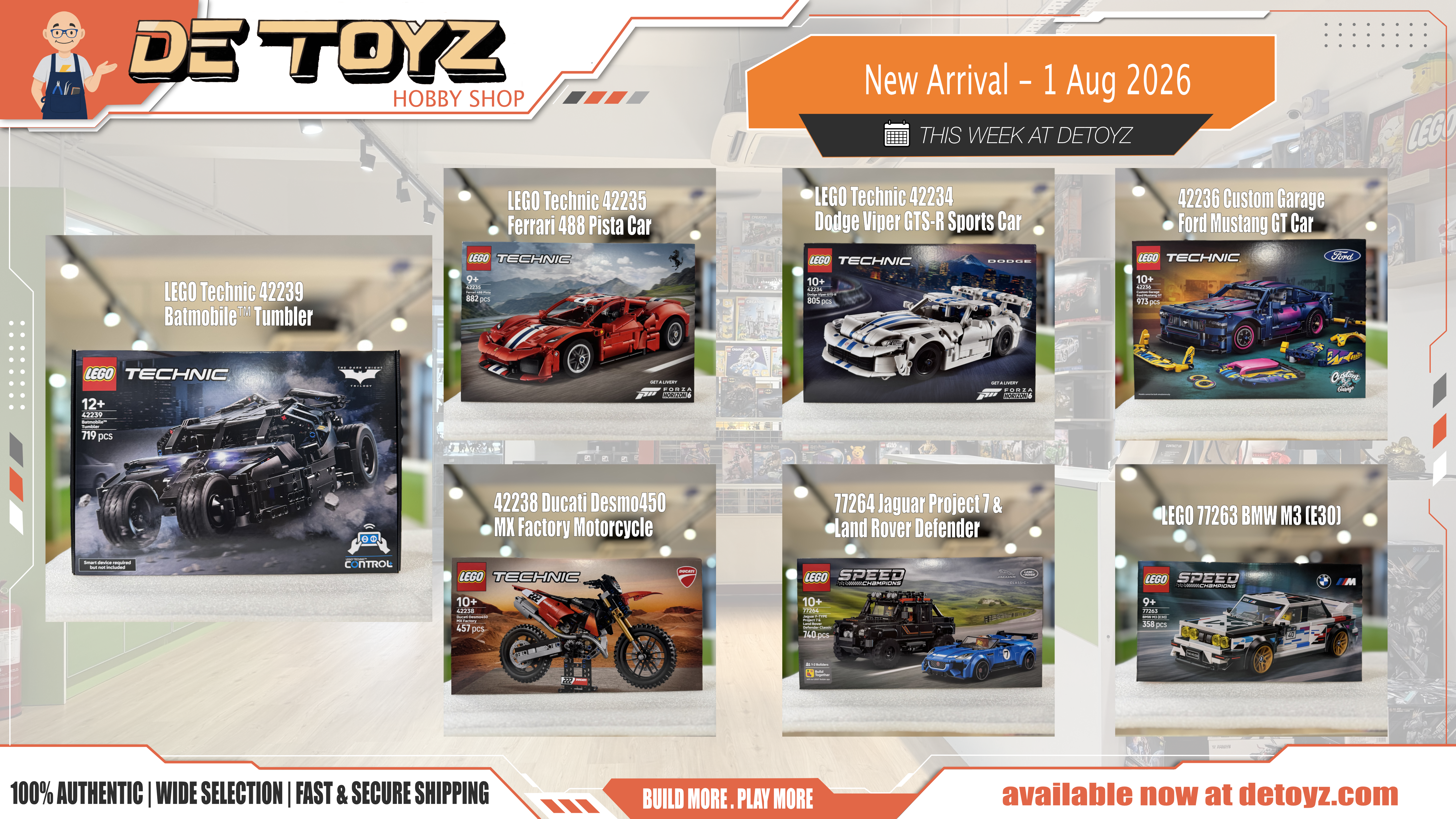 LEGO August 2026 New Arrivals: Technic & Speed Champions