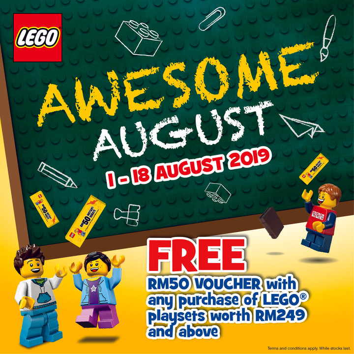 LEGO School Holiday Promotion and August GWP