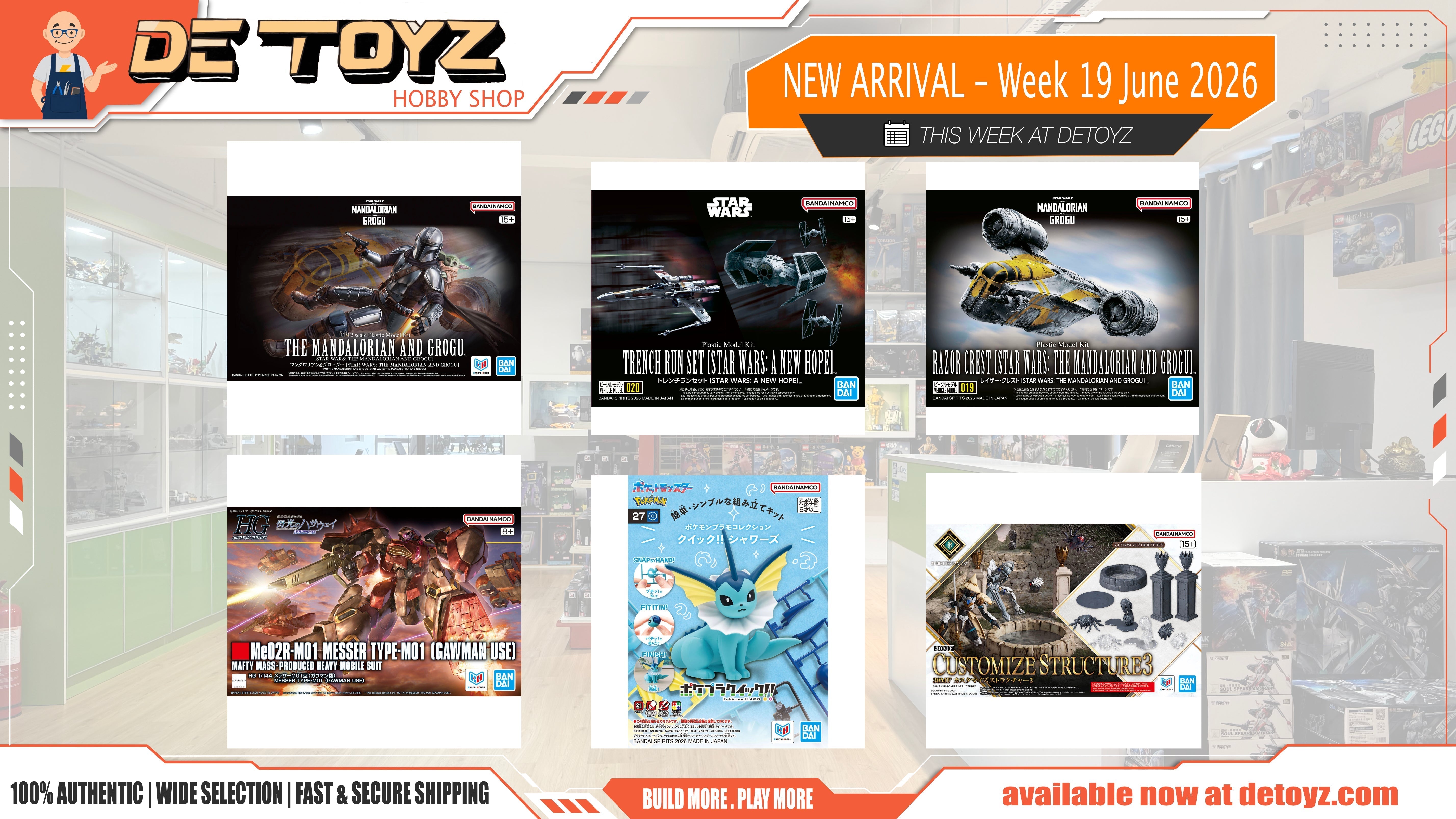 Bandai Model Kit New Arrivals & Restocks – Week of 19 June 2026