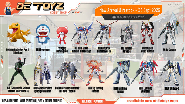Gundam & Model Kit New Arrivals and Restocks – 25 September 2026