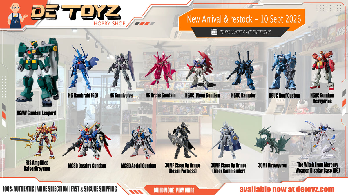 Gundam & Model Kit New Arrivals and Restocks – 10 September 2026
