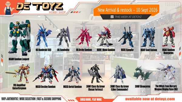 Gundam & Model Kit New Arrivals and Restocks – 10 September 2026