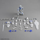 30MF Liber Knight model kit with pieces on a gray background, featuring Bandai Spirits branding.