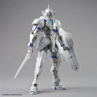 30MF Liber Knight figure with a sword and shield on a gray background, featuring Bandai Spirits branding.