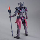 30MF Rosan Priest figure with a pink cape and spear on a gray background