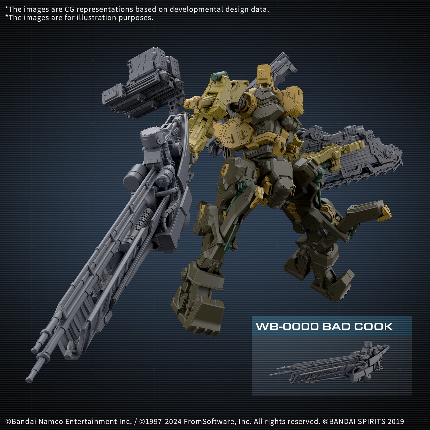 30mm Armored Core VI Fires of Rubicon RaD CC-3000 Wrecker Milk Tooth