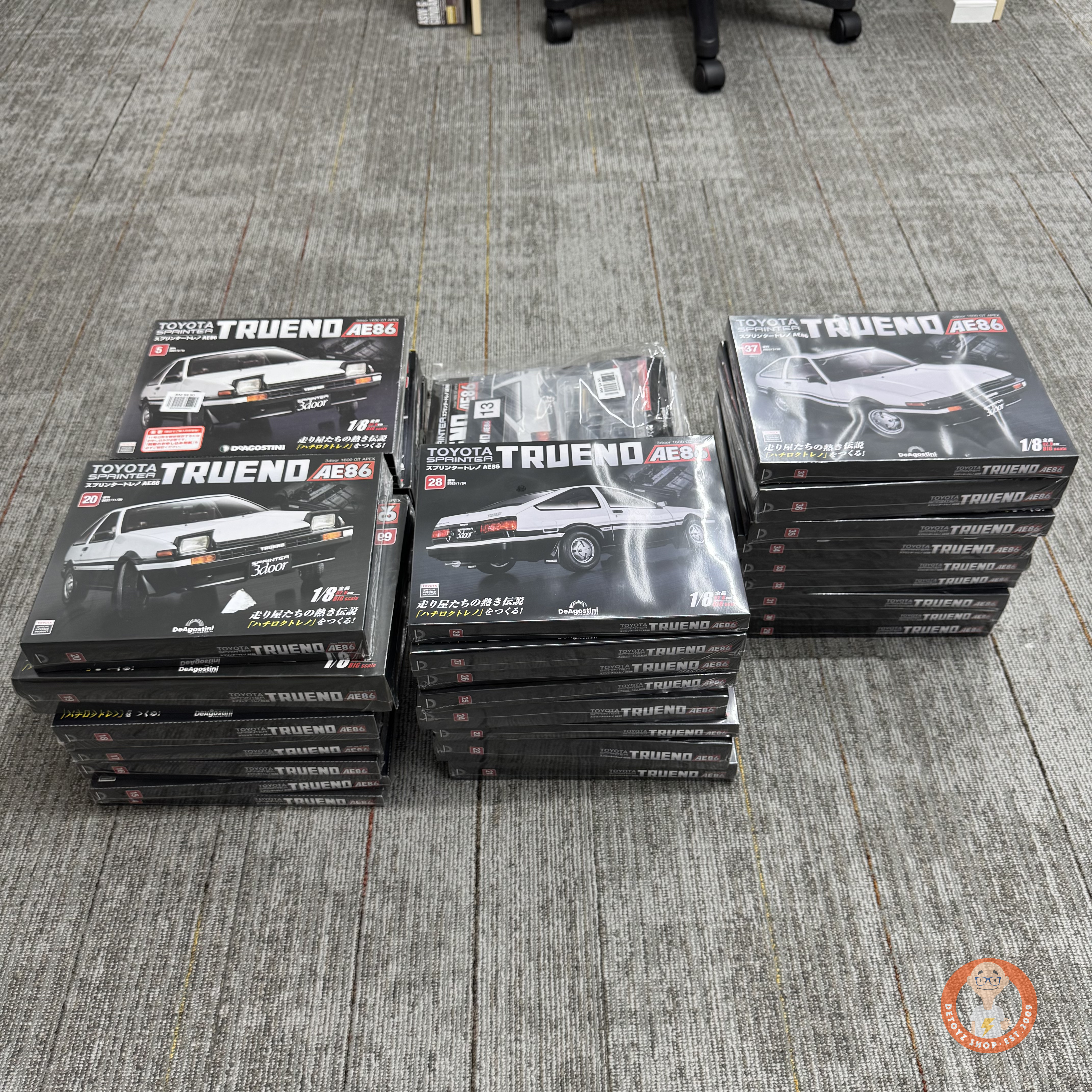 AE86 issues 1-37 stacking on the floor