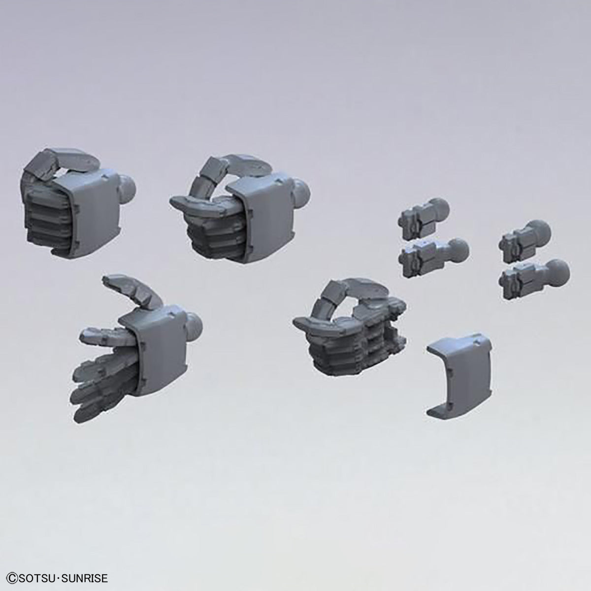Builders Parts HD 1/144 MS Hand 02 (Zeon) Dark Grey