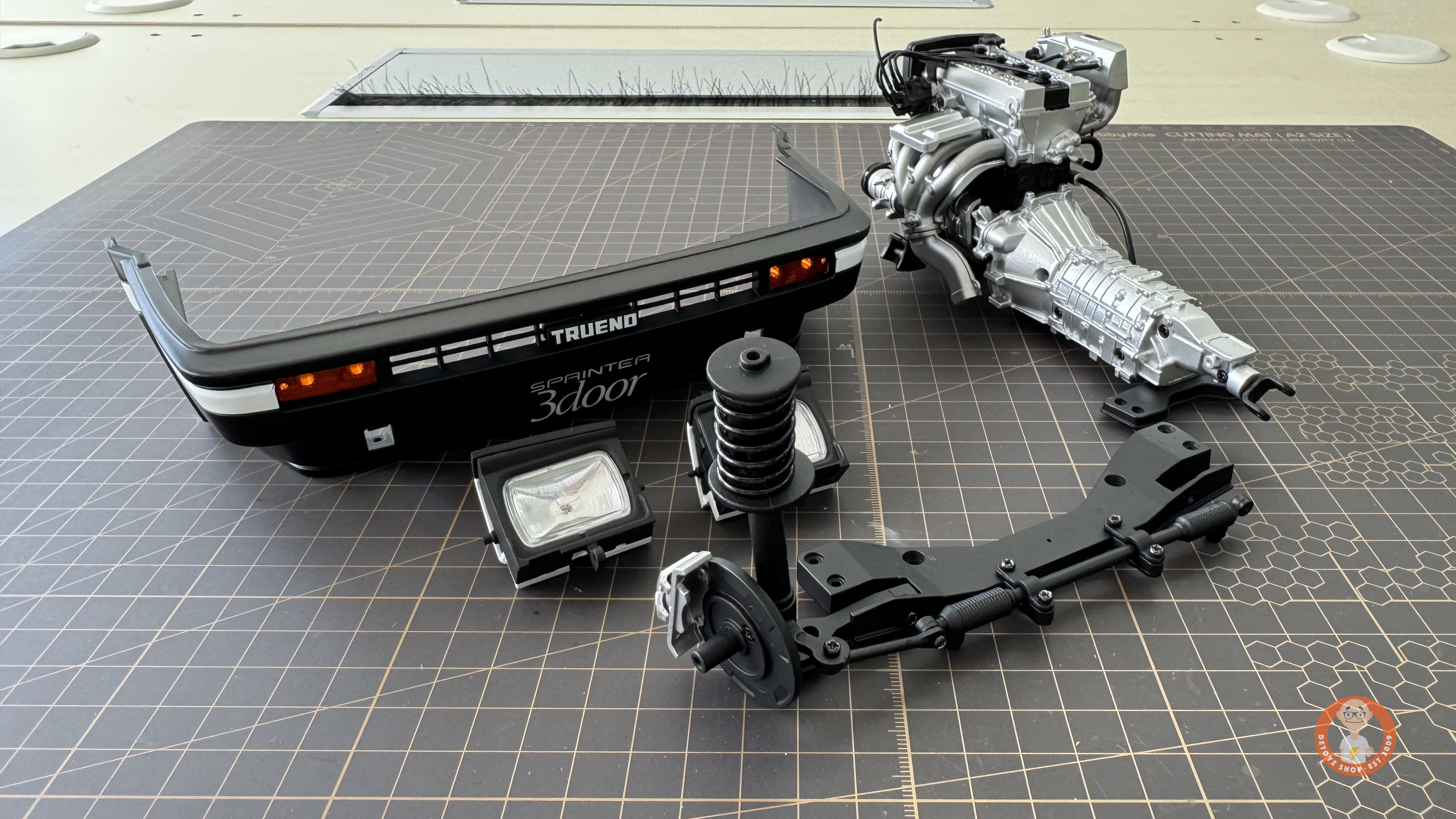 DeAgostini AE86 Build Journal 01- Building the 4A-GEU Engine
