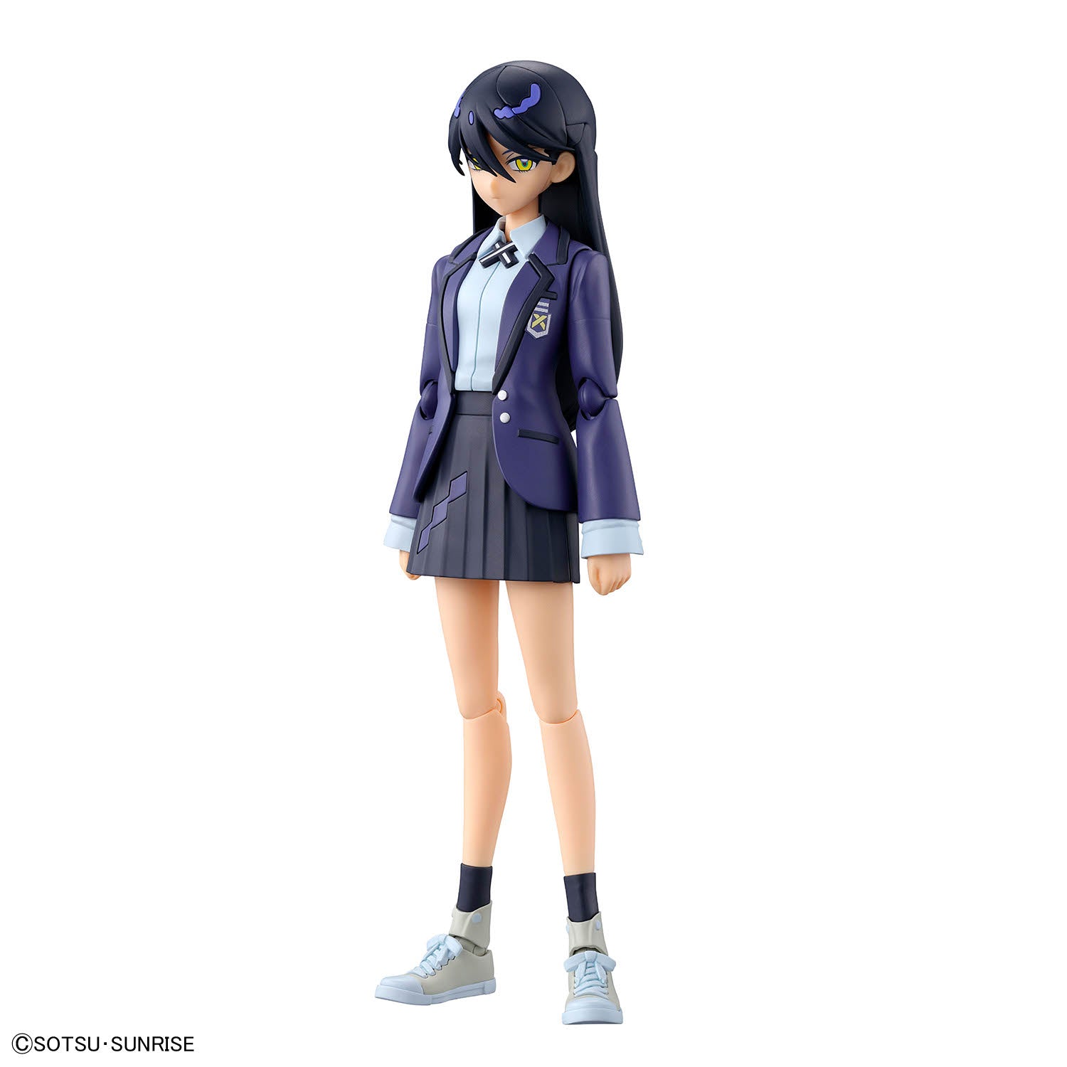 Anime character figure Figure-rise Standard Nyaan in school uniform on a white background