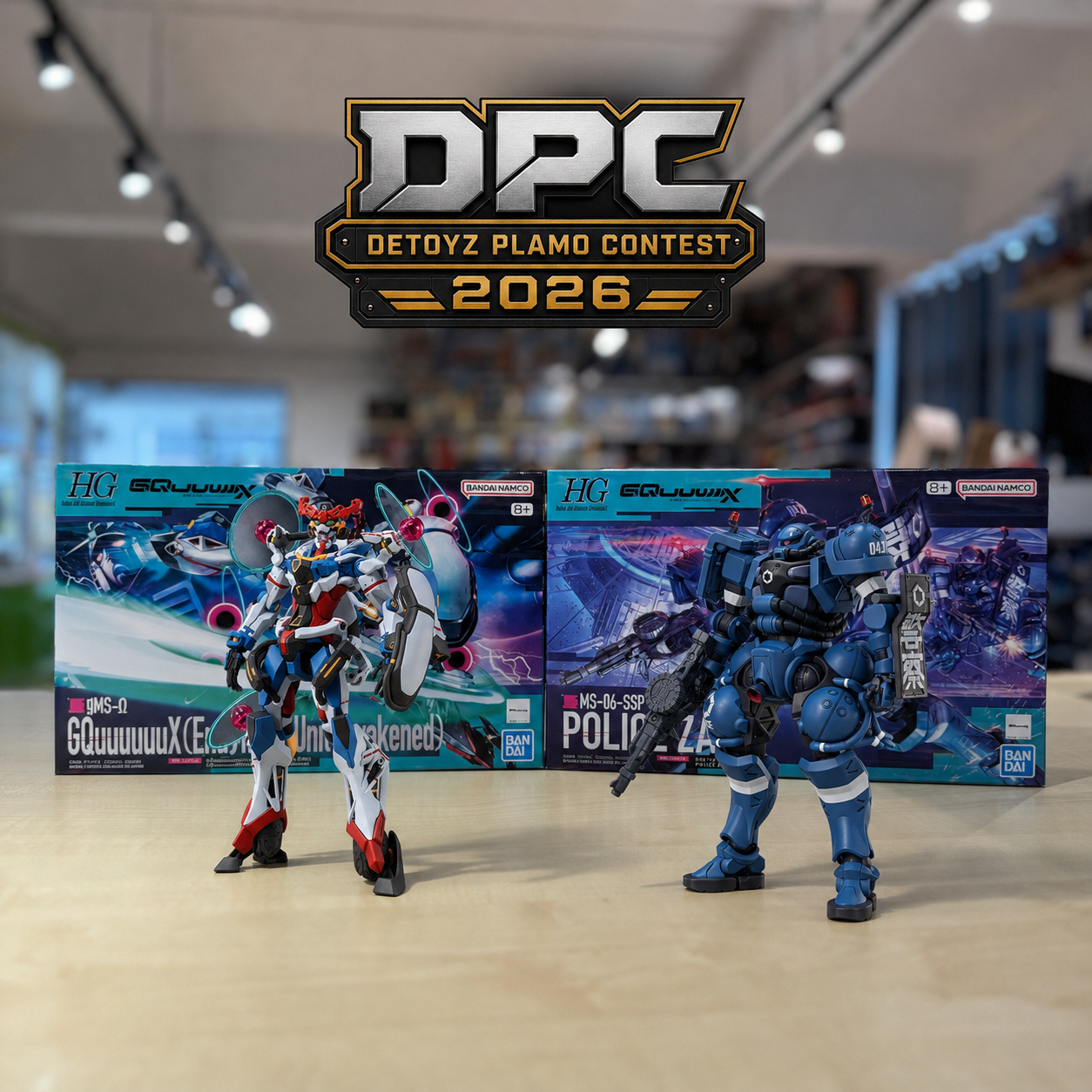 GQuuuuuuX Scene Combo – HG GQuuuuuuX + HG Police Zaku visualize