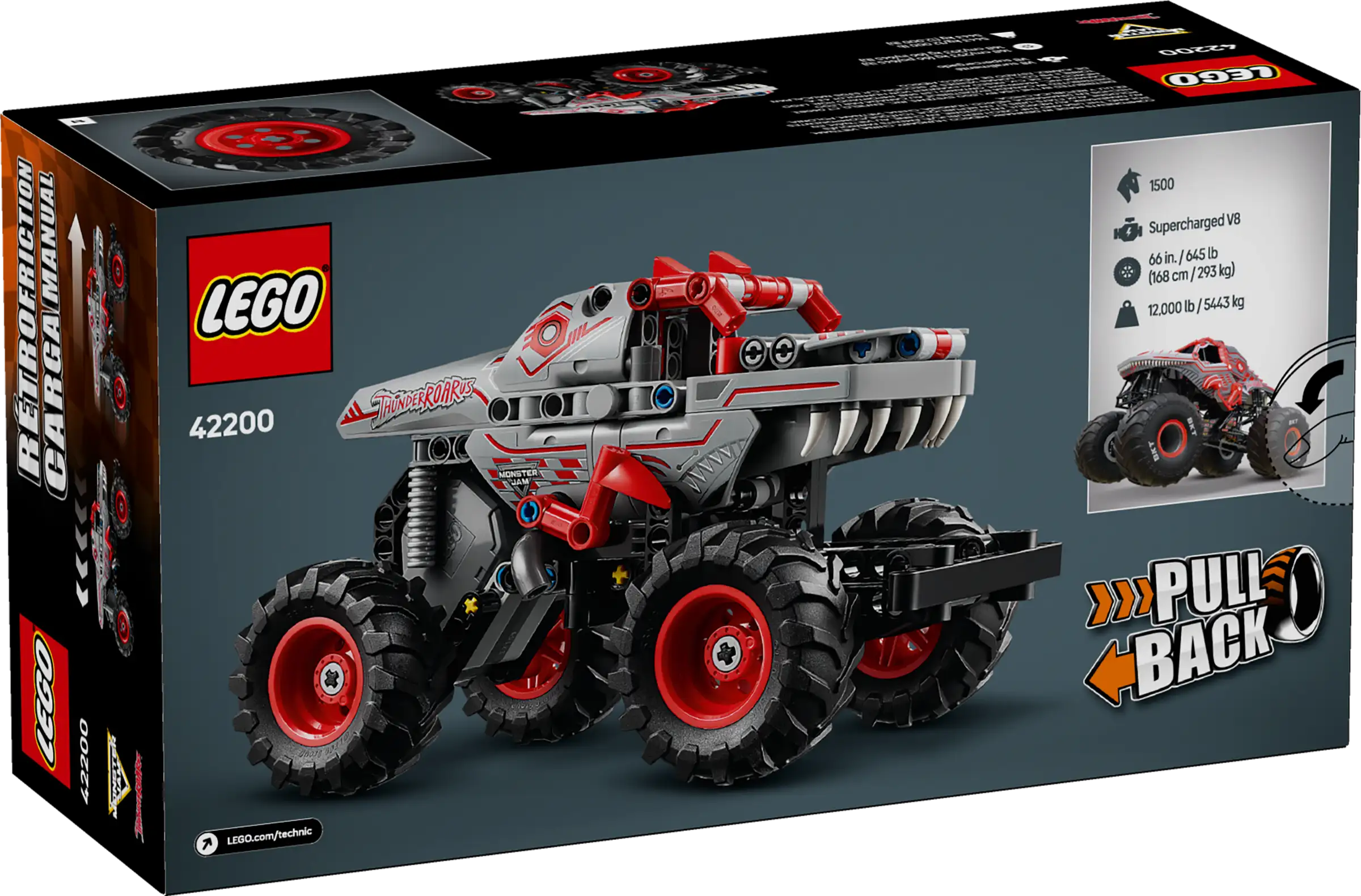 LEGO 42200 Monster Jam ThunderROARus Pull-Back