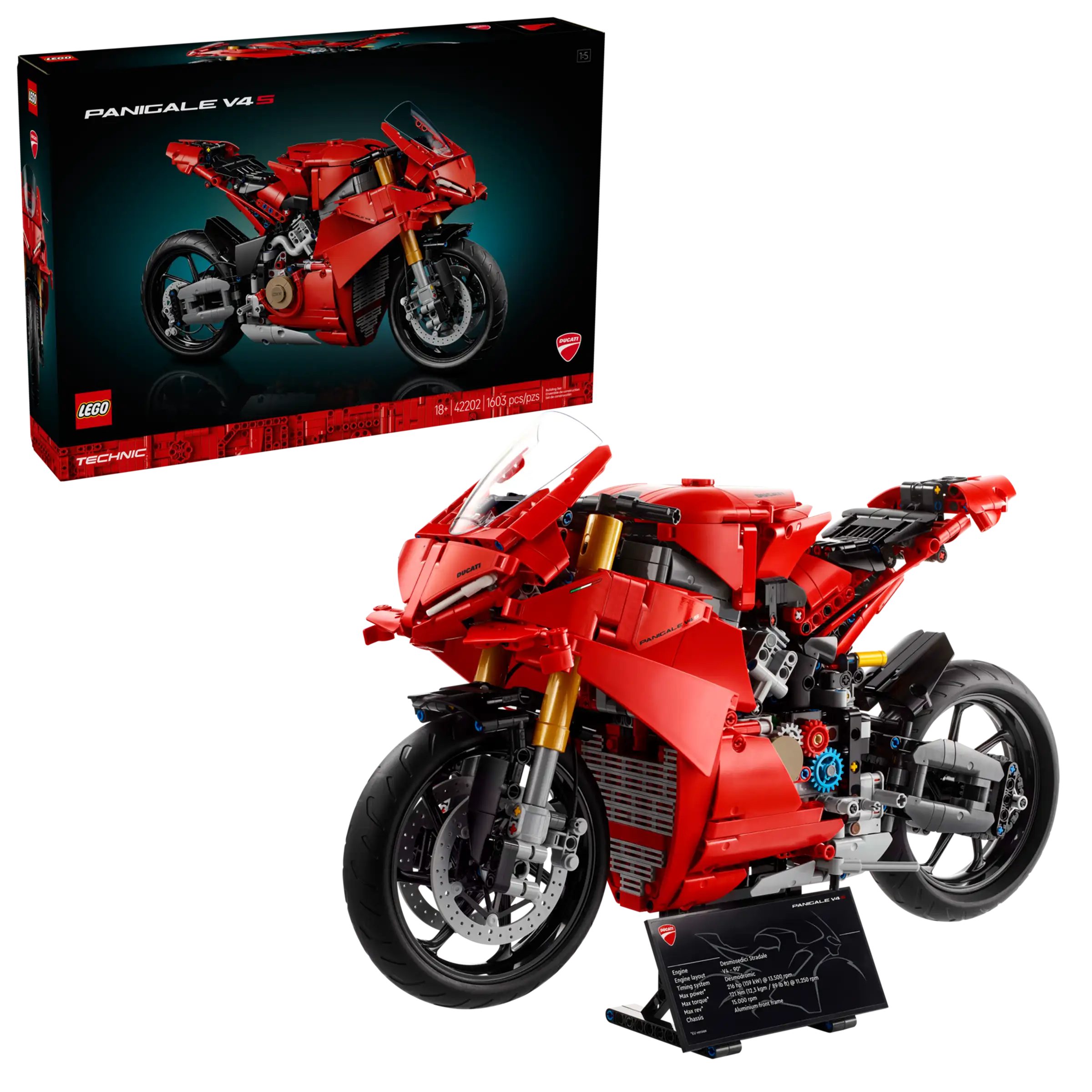 LEGO 42202 Ducati Panigale V4 S Motorcycle