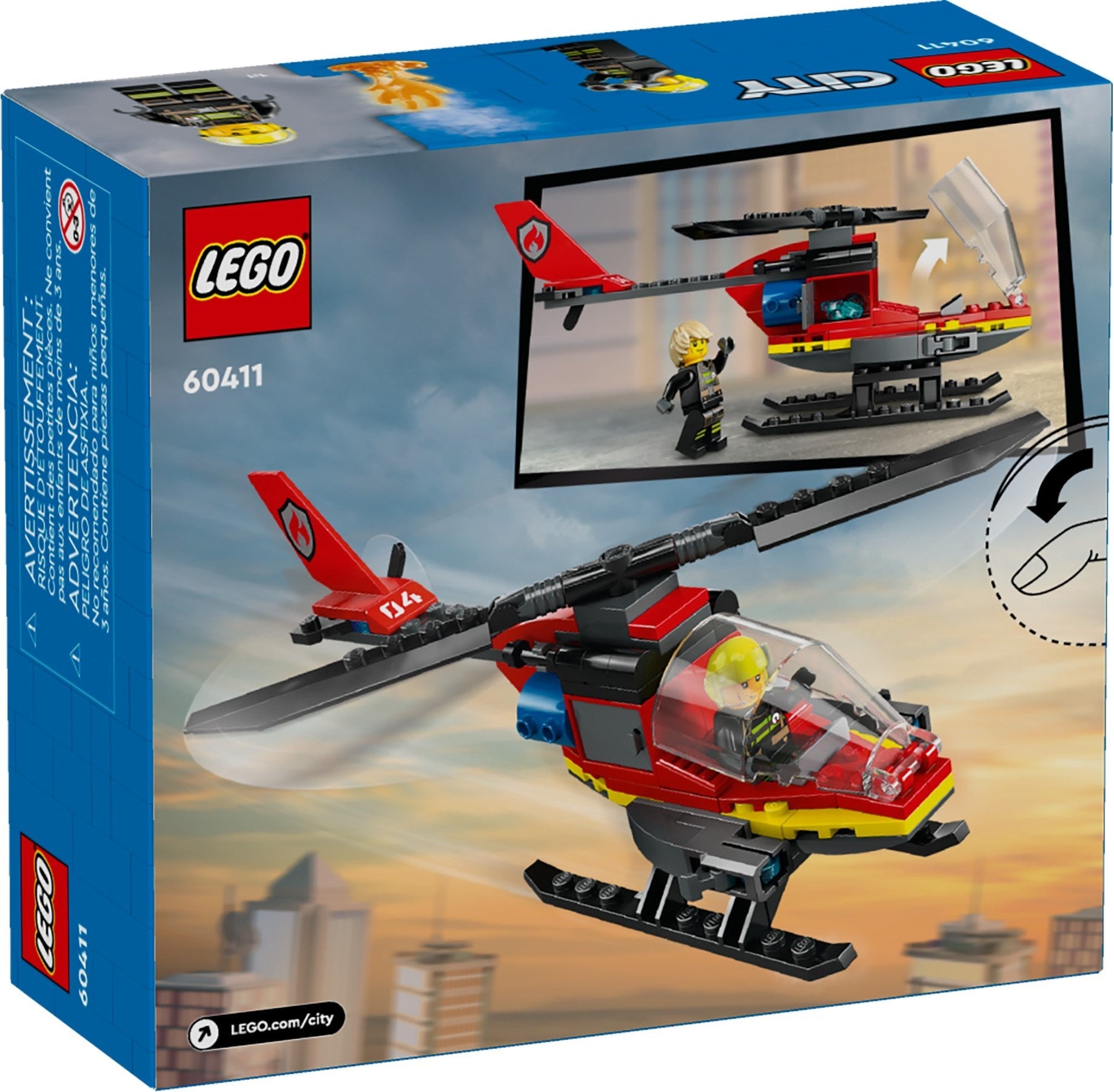 LEGO 60411 Fire Rescue Helicopter