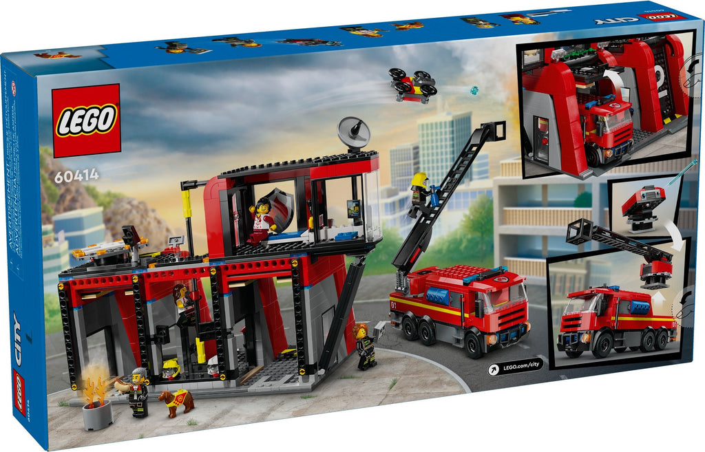 LEGO 60414 Fire Station with Fire Truck