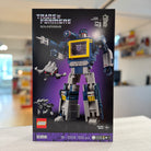 LEGO Transformers Soundwave set packaging on a blurred indoor background