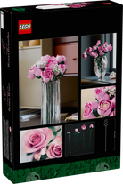 LEGO 10374 Bouquet of Pink Roses with images of pink roses and a vase.