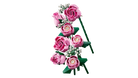 Decorative flower arrangement with LEGO 10374 Bouquet of Pink Roses on a white background