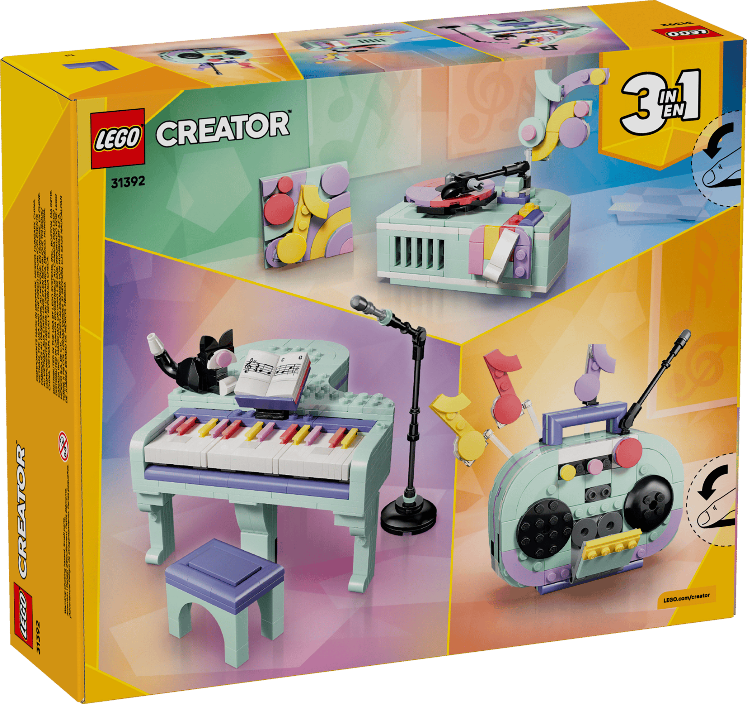 LEGO 31392 Music Decor Piano with Cat