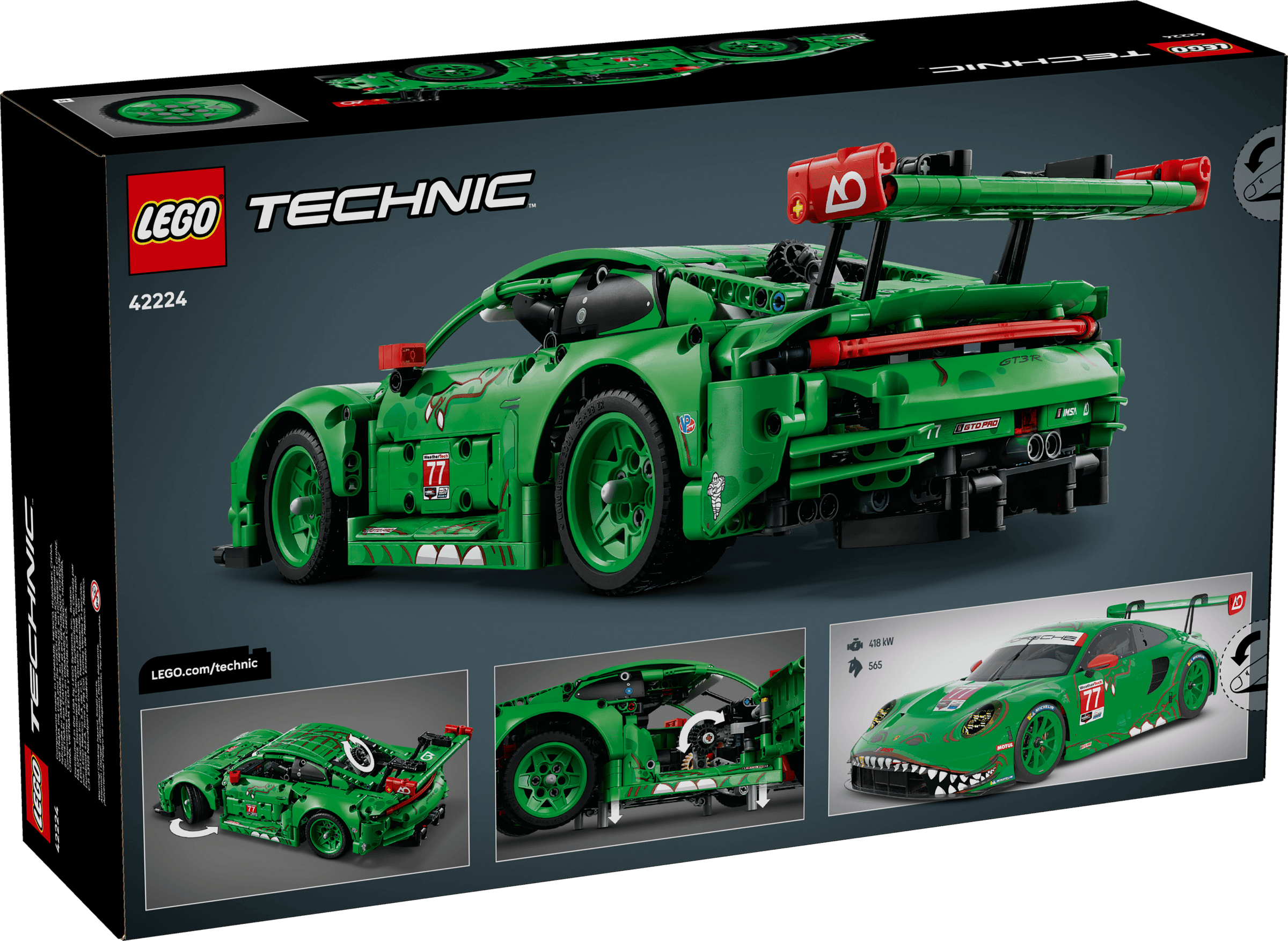 LEGO 42224 Porsche 911 GT3 R REXY AO Racing
