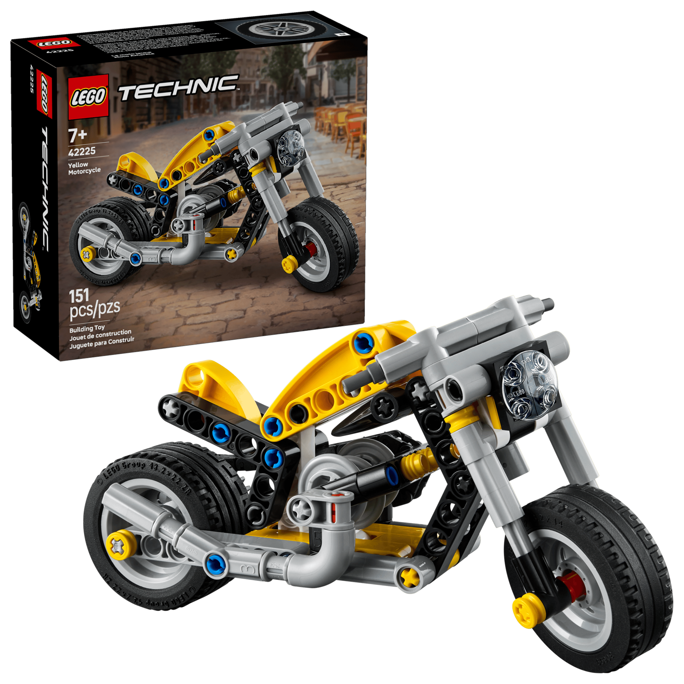 LEGO 42225 Yellow Motorcycle