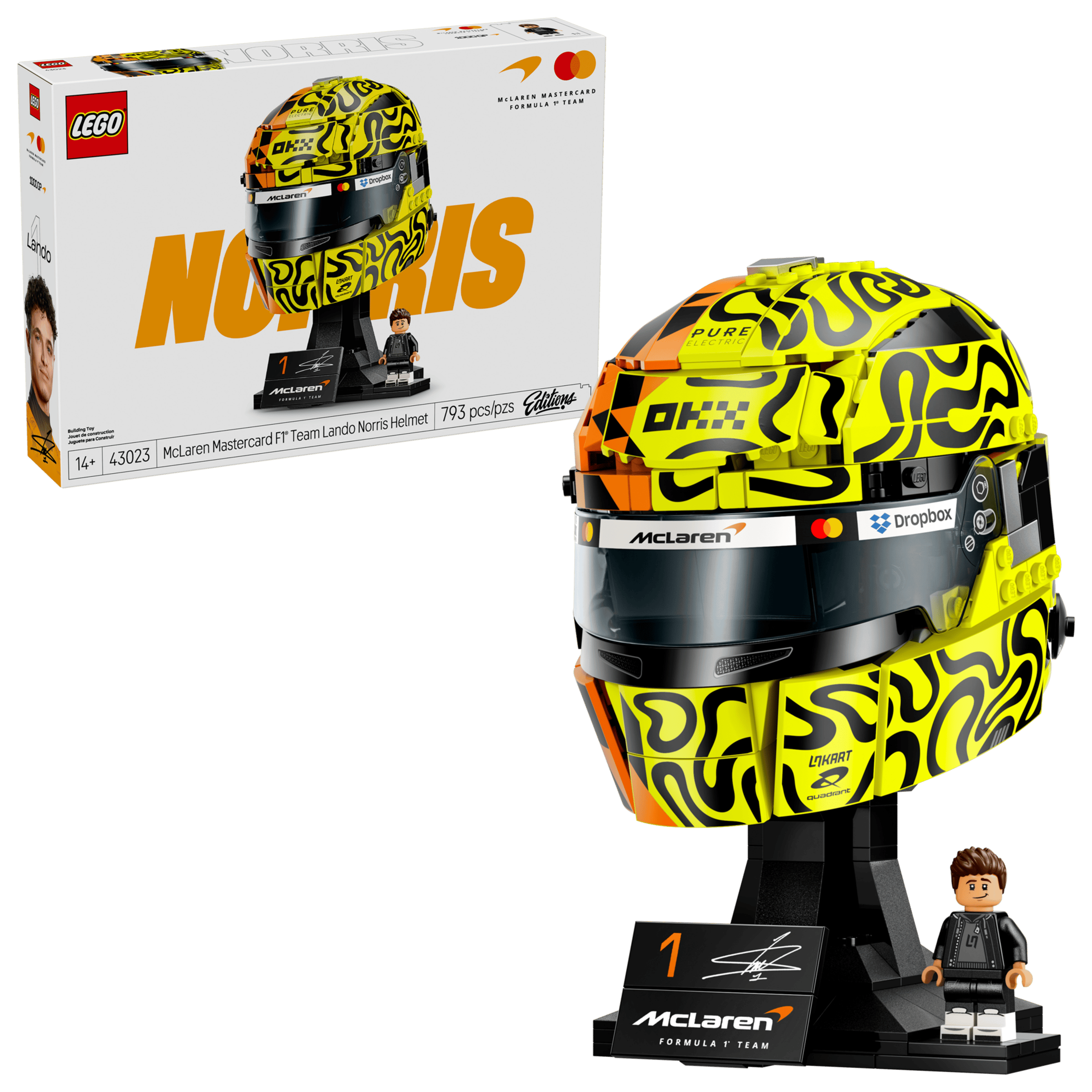 LEGO 43023 McLaren Mastercard F1® Team Lando Norris Helmet