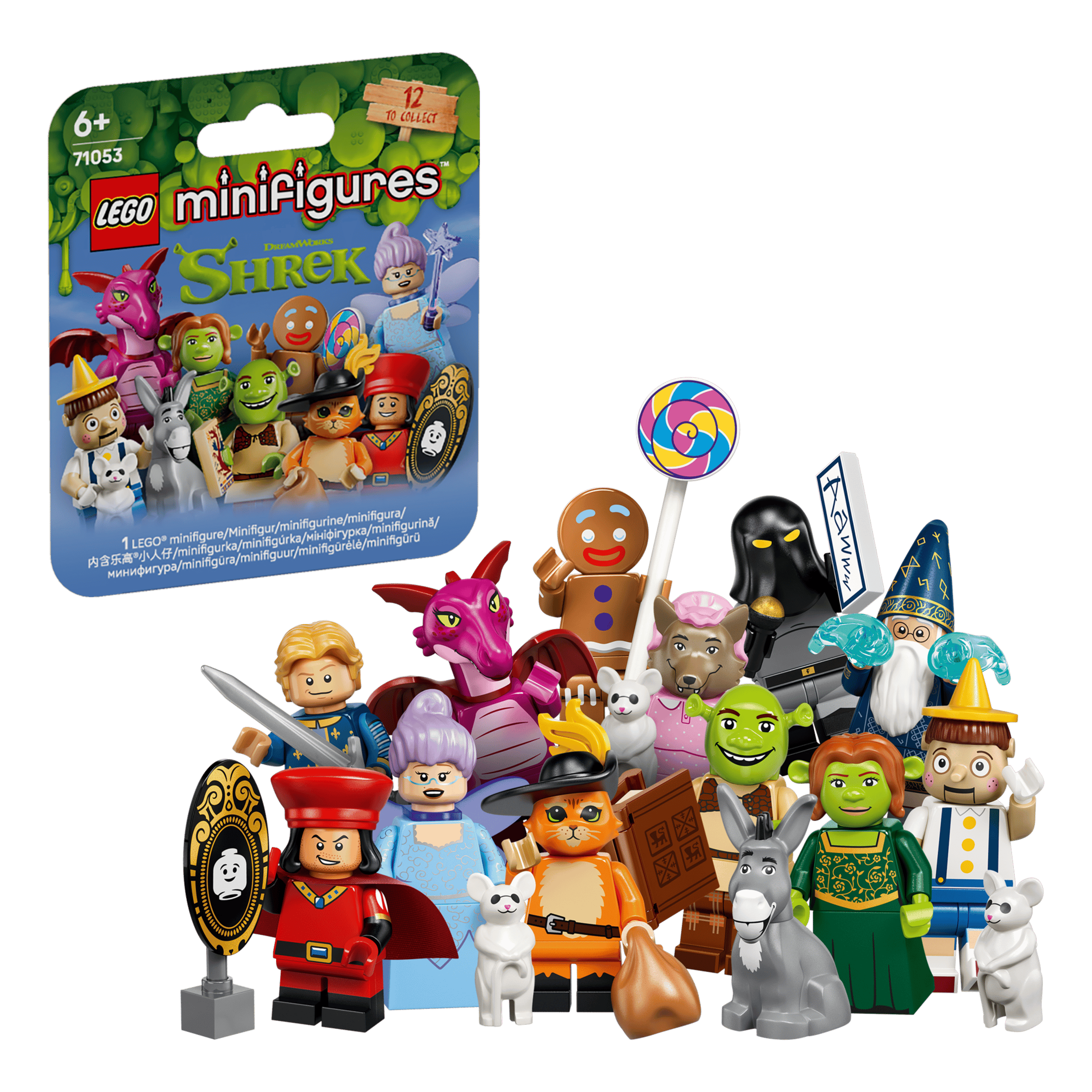 LEGO 71053 Minifigures Shrek Series - Complete Set of 12