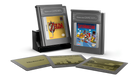 Two LEGO Nintendo Game Boy cartridges with 'The Legend of Zelda' and 'Super Mario' on a white background