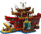 LEGO 75640 The Baratie Floating Restaurant model made from interlocking bricks on a white background