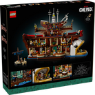 LEGO 75640 The Baratie Floating Restaurant set packaging with detailed illustrations on a black background