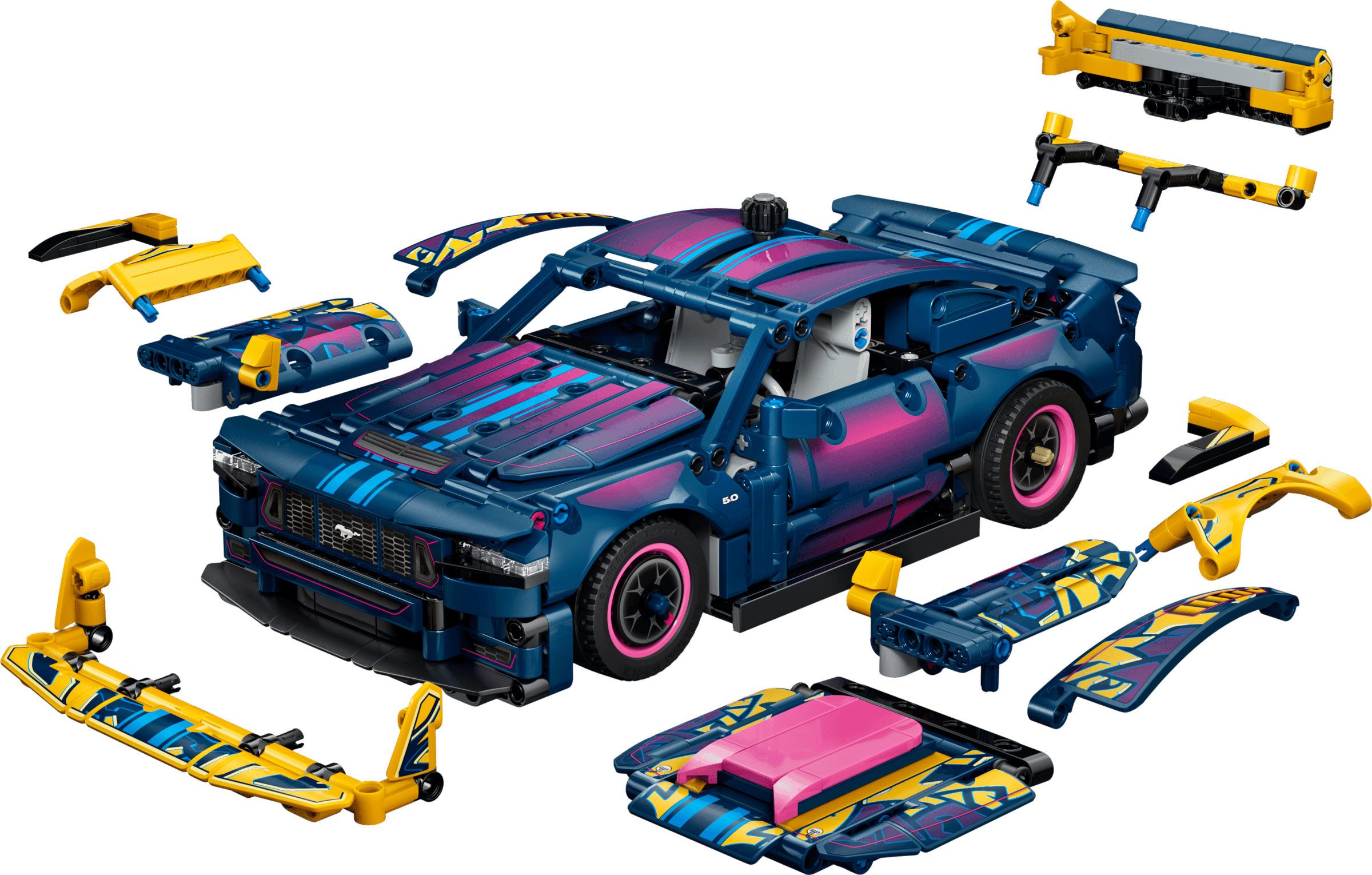 LEGO Technic 42236 Custom Garage Ford Mustang GT Car