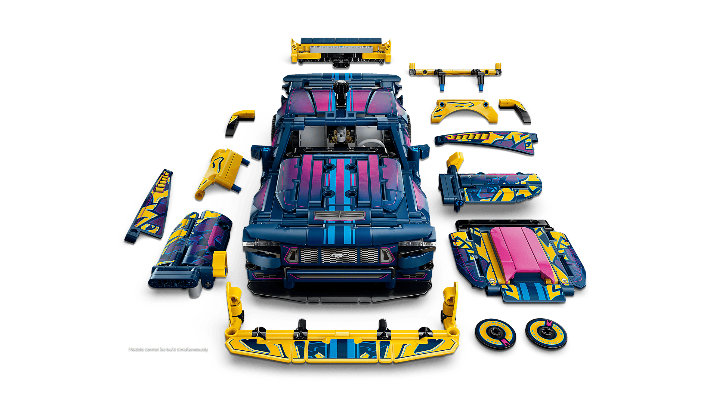 LEGO Technic 42236 Custom Garage Ford Mustang GT Car